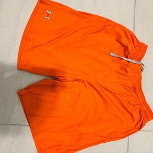 Under Armour Men's Bright Orange Sports Shorts